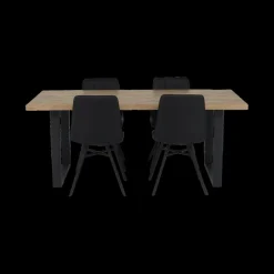 Ygo Eettafel UXIA Industrial Oak 190x95| Eettafels