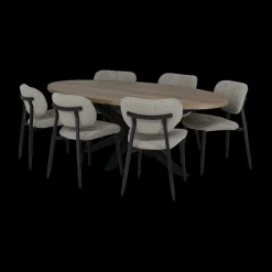 Ygo Eettafel Verlengbaar BRODI Natur 180/238x102| Eettafels