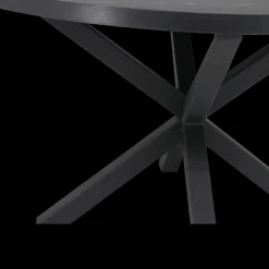 Ygo Eettafel Verlengbaar SILVA Noir Ø140/Ø180| Eettafels