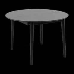 Ygo Eettafel Verlengbaar VEZNA Ø115/Ø154 Zwart Eikfineer| Eettafels