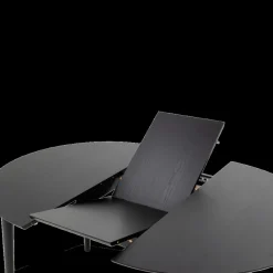 Ygo Eettafel Verlengbaar VEZNA Ø115/Ø154 Zwart Eikfineer| Eettafels