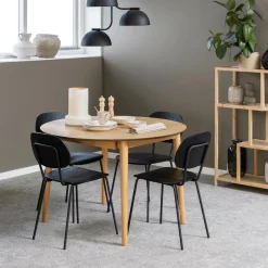 Ygo Eettafel Verlengbaar VEZNA Ø115/154 Eikfineer| Eettafels