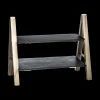 Ygo Etagère ARDOISE 2Niv. Leisteen/Bamboe| Tafelaccessoires|Servies