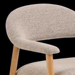 Ygo Fauteuil COLETTE Monza Beige - Poot Eik| Fauteuils