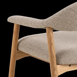 Ygo Fauteuil COLETTE Monza Beige - Poot Eik| Fauteuils