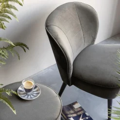 Ygo Fauteuil CORKSCREW Groen Velvet| Fauteuils