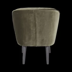 Ygo Fauteuil CORKSCREW Groen Velvet| Fauteuils
