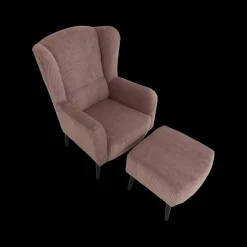 Ygo Fauteuil SPAIN met poef Poso Pink| Fauteuils