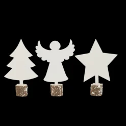 Ygo Fig. X-MAS Wit op Voet Ass.| Woondecoratie|Kerst