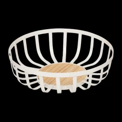 Ygo Fruitschaal WHITEWOOD Rond Metaal Wit| Servies|Tafelaccessoires