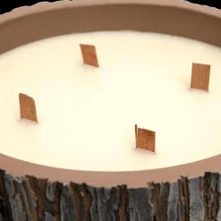 Ygo Geurkaars PINEDORF Stam Rond Keramiek Bruin| Woondecoratie