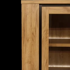 Ygo Glaskast ANTONIO French Oak B133| Vitrinekasten