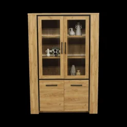 Ygo Glaskast ANTONIO French Oak B133| Vitrinekasten
