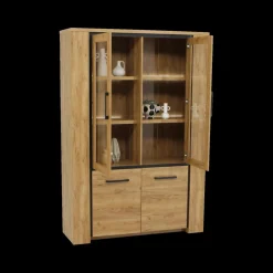 Ygo Glaskast ANTONIO French Oak B133| Vitrinekasten