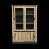 Ygo Glaskast KAMIEL Industrial Oak| Vitrinekasten