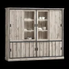 Ygo Glaskast VIENNA B238 Canyon Oak| Vitrinekasten