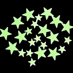 Ygo Glow in The Dark Stickers IN SPACE Ruimte Set van 24| Decoratieve Accessoires