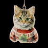 Ygo Hanger VINTAGE SANTA Kat Met. Multi| Kerst