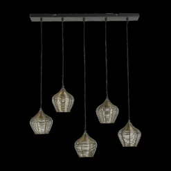 Ygo Hanglamp ALVARO 5Del. Met. Ant. Brons| Hanglampen