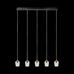Ygo Hanglamp BERLIANE 5Del. Lang Transparant| Hanglampen