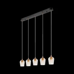 Ygo Hanglamp BERLIANE 5Del. Lang Transparant| Hanglampen