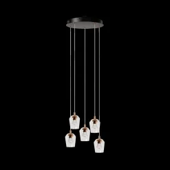 Ygo Hanglamp BERLIANE 5Del. Rond Transparant| Hanglampen