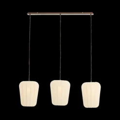 Ygo Hanglamp BIBURY 3Del. Bruin/Wit| Hanglampen