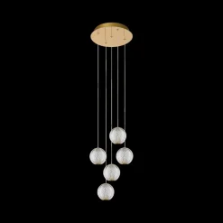 Ygo Hanglamp CINTRA Rond 5Del. Transparant| Hanglampen