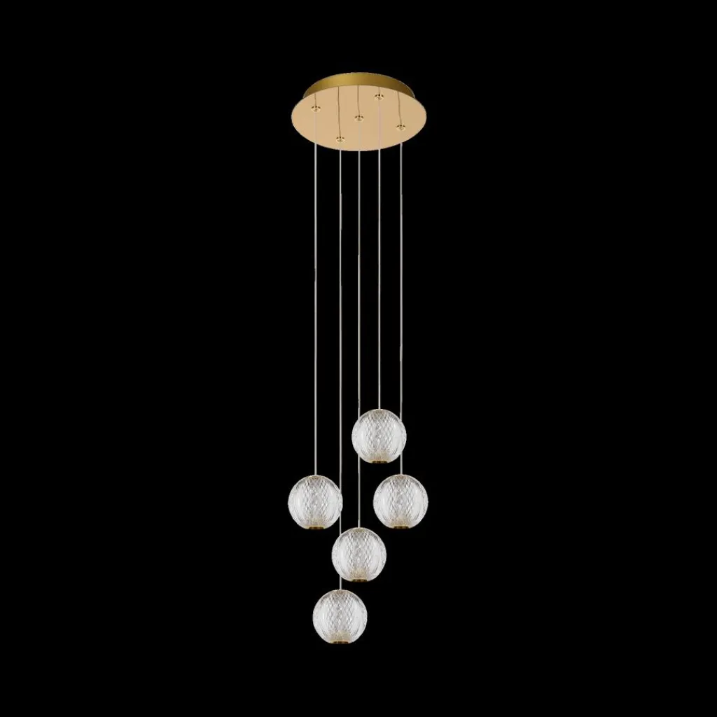 Ygo Hanglamp CINTRA Rond 5Del. Transparant| Hanglampen
