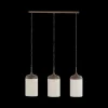 Ygo Hanglamp DANIA 3Del. Bruin/Crème| Hanglampen