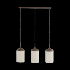 Ygo Hanglamp DANIA 3Del. Bruin/Crème| Hanglampen