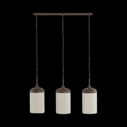 Ygo Hanglamp DANIA 3Del. Bruin/Crème| Hanglampen