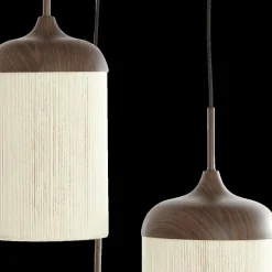 Ygo Hanglamp DANIALO 3Del. Bruin/Crème| Hanglampen