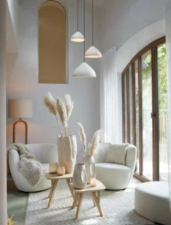 Ygo Hanglamp ELIMO Mat Crème L| Hanglampen