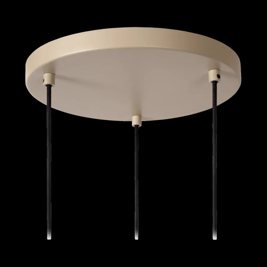 Ygo Hanglamp LAMBRES 3Del. Rond Taupe| Hanglampen