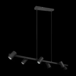 Ygo Hanglamp MARLEY 6-Delig Metaal Zwart| Hanglampen