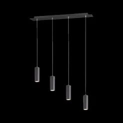 Ygo Hanglamp MARLEY 4-Delig Metaal Zwart| Hanglampen