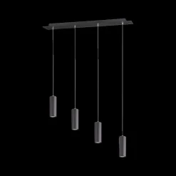 Ygo Hanglamp MARLEY 4-Delig Metaal Zwart| Hanglampen