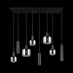 Ygo Hanglamp MATARO 8Del. Zwart| Hanglampen