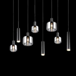 Ygo Hanglamp MATARO 8Del. Zwart| Hanglampen