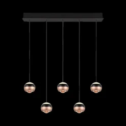 Ygo Hanglamp ORBIT 5Del. Zwart/Coffee| Hanglampen