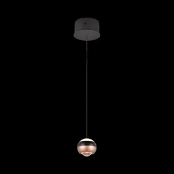 Ygo Hanglamp ORBIT 1Del. Zwart/Coffee| Hanglampen