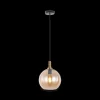Ygo Hanglamp OSIRA Ø25 Zwart/Glas Amber| Hanglampen