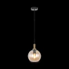 Ygo Hanglamp OSIRA Ø20 Zwart/Glas Amber| Hanglampen