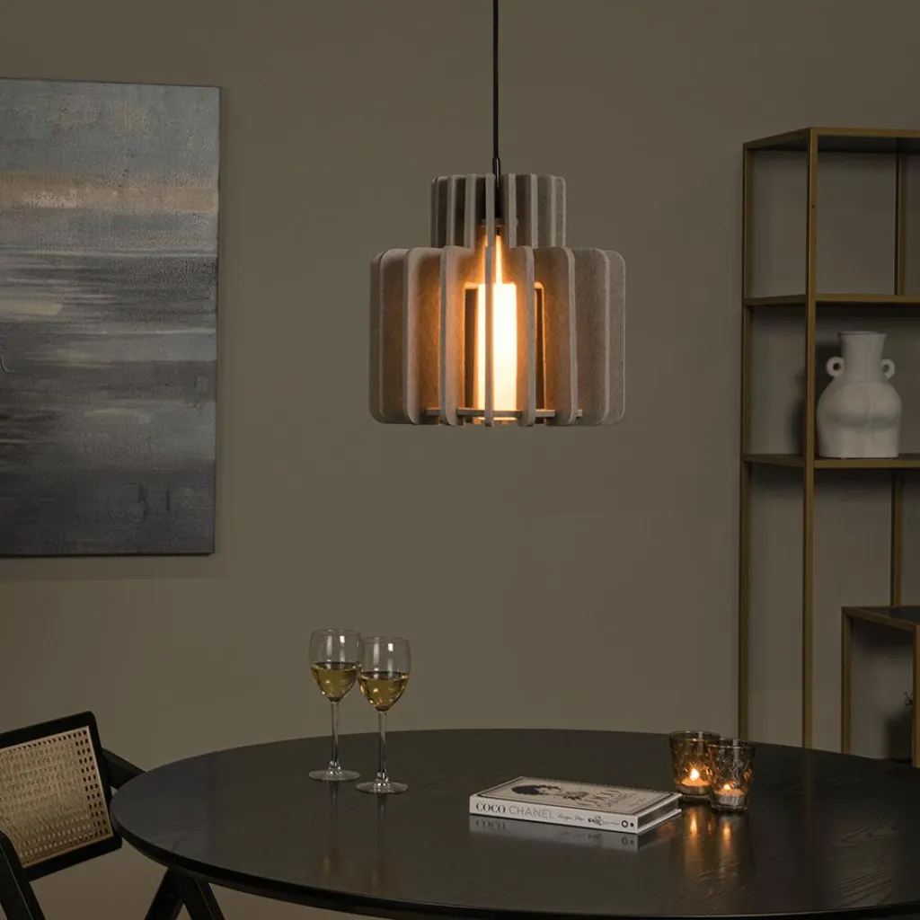 Ygo Hanglamp ROLLO 1Del. Ø31 Taupe| Hanglampen