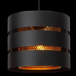 Ygo Hanglamp ROSAS 1Del. Zwart/Goud| Hanglampen