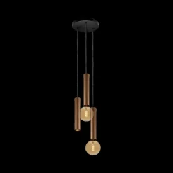 Ygo Hanglamp TABOO 3Del. Zwart/Brons| Hanglampen