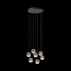 Ygo Hanglamp TAMINO 7Del. Zwart/Glas| Hanglampen