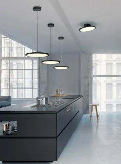 Ygo Hanglamp TRAY 1Del. Met. Mat Zwart| Hanglampen