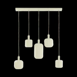 Ygo Hanglamp TUFIA 5Del. Linnen Crème| Hanglampen
